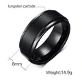 Zdox Tungsten Carbide  Matte Brushed Ring - Gear Up Industries
