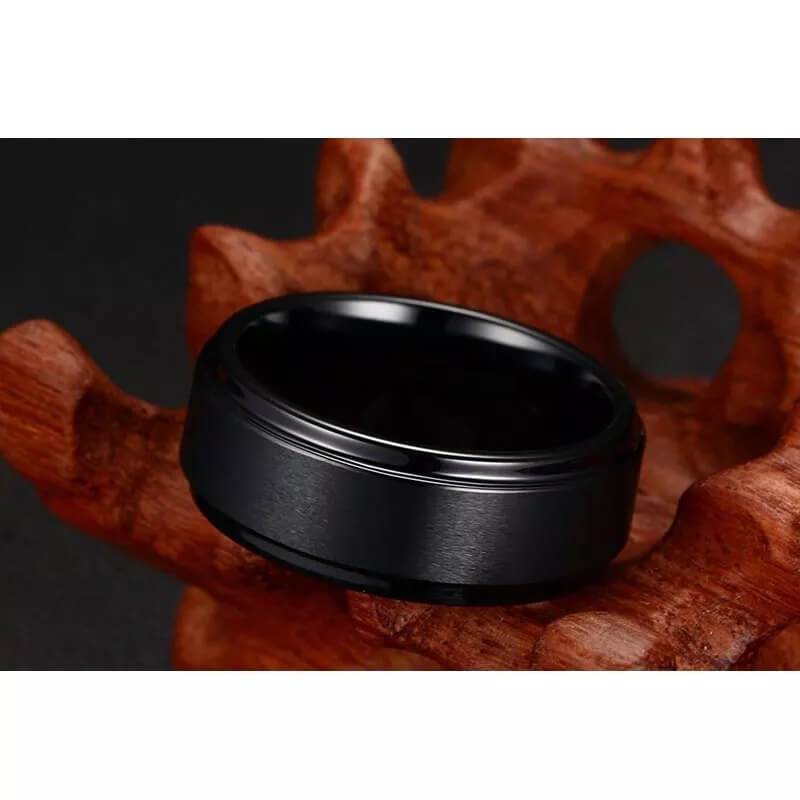 Zdox Tungsten Carbide  Matte Brushed Ring - Gear Up Industries